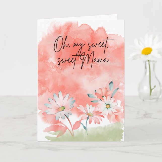 Gelegenheitskarte für Mama oder Mutter Karte (Kleine Pflanze)