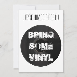 Gelegentlich HOLEN Sie IRGENDEINE VINYLParty Einladung