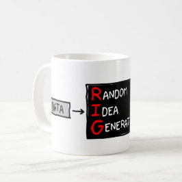 Gelegentliche Ideen-Generator-(MANIPULIEREN Sie Kaffeetasse