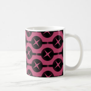 Gelegentliche Kreise Tasse, dunkelrosa Kaffeetasse
