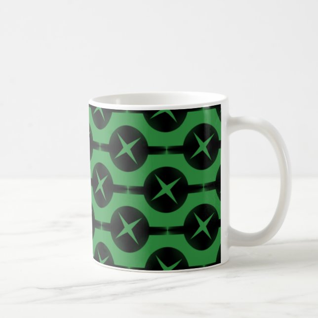 Gelegentliche Kreise Tasse, hellgrün Kaffeetasse (Rechts)