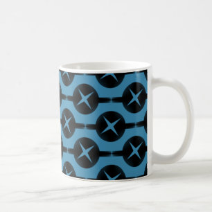 Gelegentliche Kreisläufe Tasse, Deep Blue Kaffeetasse