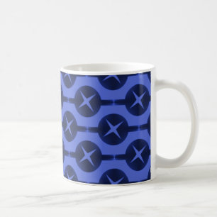 Gelegentliche Kreisläufe Tasse, lebhaftes Blau Tasse