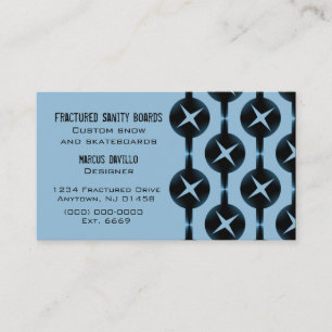 Gelegentliche Kreisläufe Visitenkarte, hellblau Visitenkarte