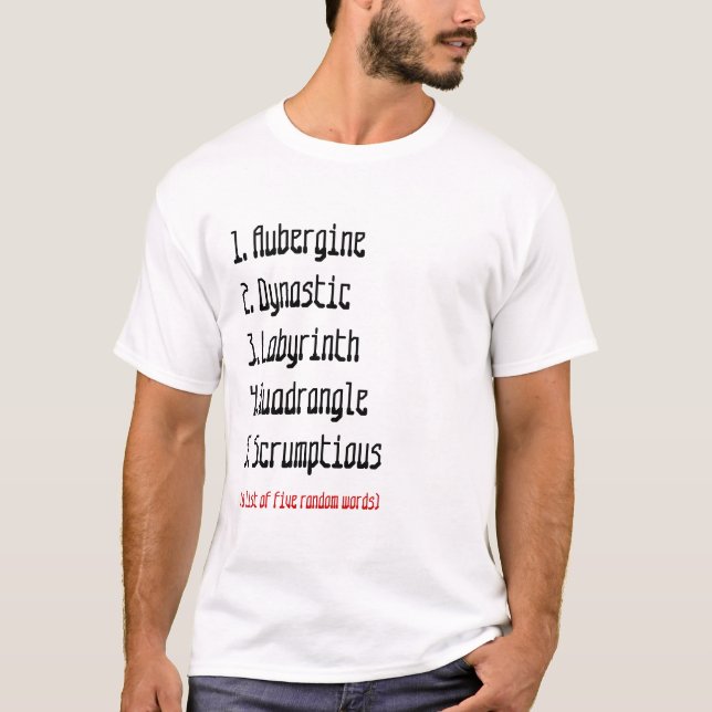 Gelegentliche Wörter, die ich mag T-Shirt (Vorderseite)