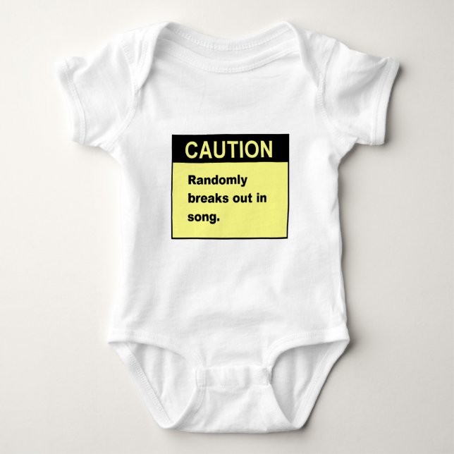 Gelegentliches Lied Baby Strampler (Vorderseite)