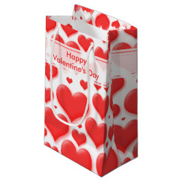 Gelegentliches Valentinsgruß-rotes Herz-nahtlose Kleine Geschenktüte
