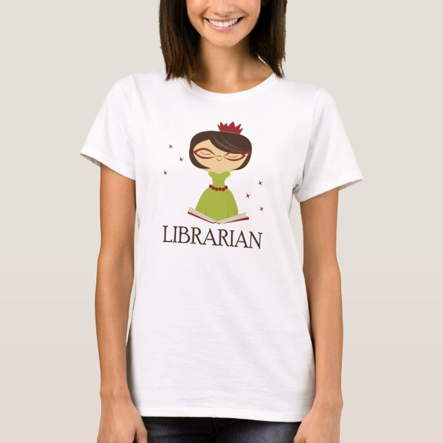 Gelehrtes Bibliothekar-Bibliotheks-Geschenk T-Shirt (Vorderseite)