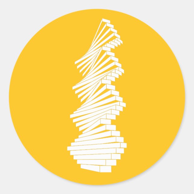 Gelenkwand Runder Aufkleber (Vorderseite)