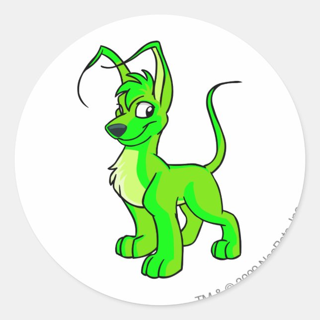 Gelert Glows Runder Aufkleber (Vorderseite)