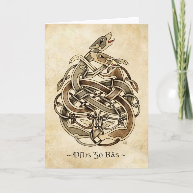 Gelert Karte (Vorderseite)