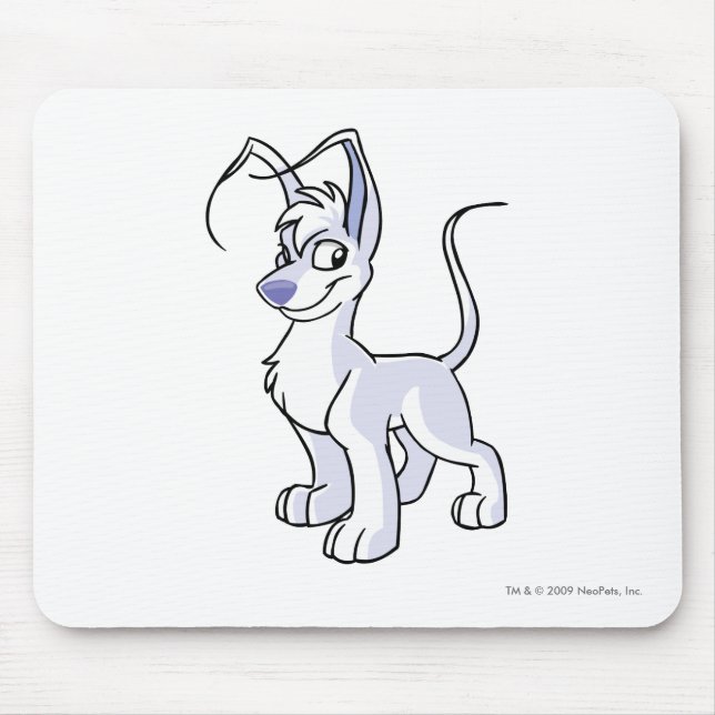 Gelert Weiß Mousepad (Vorne)
