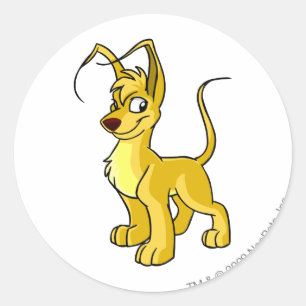 Gelert Yellow Runder Aufkleber