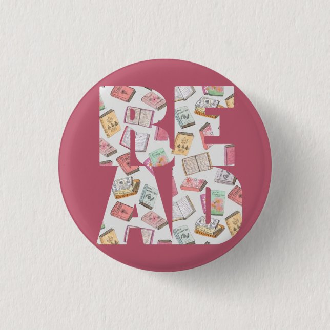 GELESEN (Knopf #1) Button (Vorderseite)