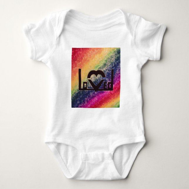 Geliebt Baby Strampler (Vorderseite)