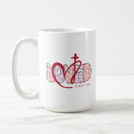 GELIEBT Christian Joh 3,16 Kaffeetasse
