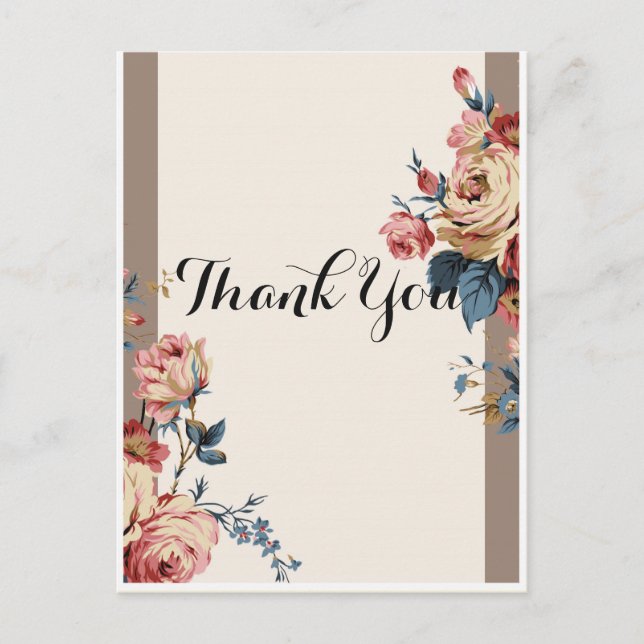 geliebt Danke Postkarte (Vorderseite)