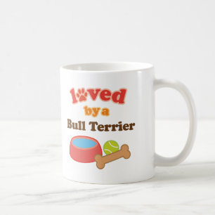 Geliebt durch einen Bullterrier (Hundezucht) Tasse
