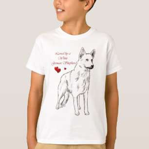 Geliebt durch einen weißen Schäferhund T-Shirt