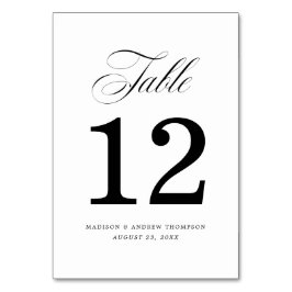 Geliebt | Hochzeitskarten für Tischnummern