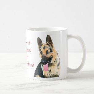 Geliebt u. durch einen Schäferhund geschützt Kaffeetasse