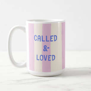 Geliebt und berufen modernes christliches Glaubens Kaffeetasse