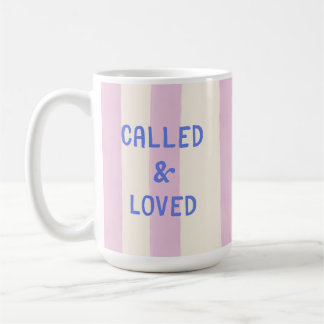 Geliebt und berufen modernes christliches Glaubens Kaffeetasse