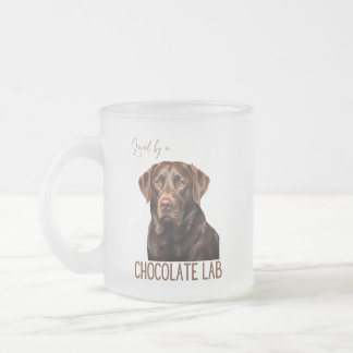 Geliebt von einem Schokoladen-Labrador-Hundefreund Mattglastasse