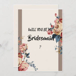 geliebte Bridesmaid Einladung