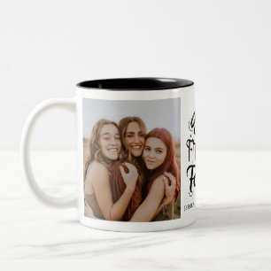 Geliebte Freunde Foto-Tasse Zweifarbige Tasse