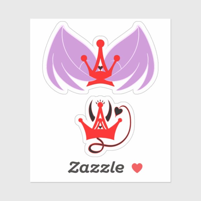 Geliebte Prinzessin der Hölle Aufkleber (Blatt)