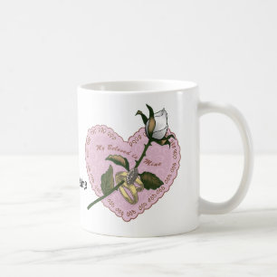 Geliebte Rosen-Herz-Tassen Kaffeetasse