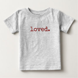 geliebte Typografie Baby T-shirt