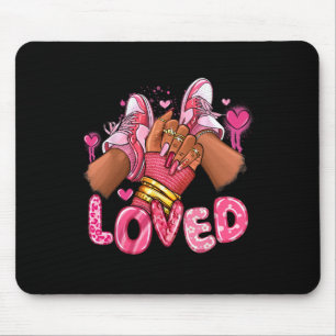 Geliebte Valentinstag Afro Sneaker Valentinstag Fr Mousepad