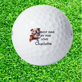 geliebter English Bulldog Golfball