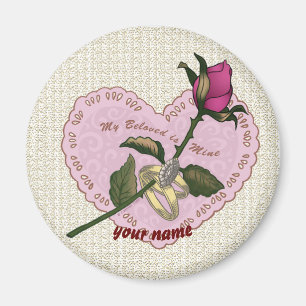 Geliebter Hochzeitsmagnet in meiner Rose Magnet