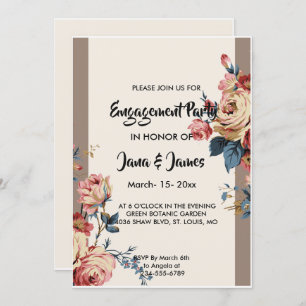     geliebtes Engagement Einladung