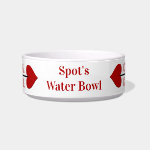 Geliebtes Haustier Wasser-Schale Cupid Pfeil Napf