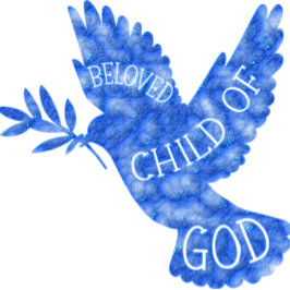 Geliebtes Kind von Gott Dove Baby Design Strampler