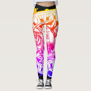Geliebtes N hasste Logo Leggings