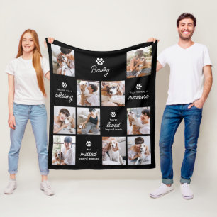 Geliebtes & vermisstes Haustier-Hund-Memorial 10-F Fleecedecke