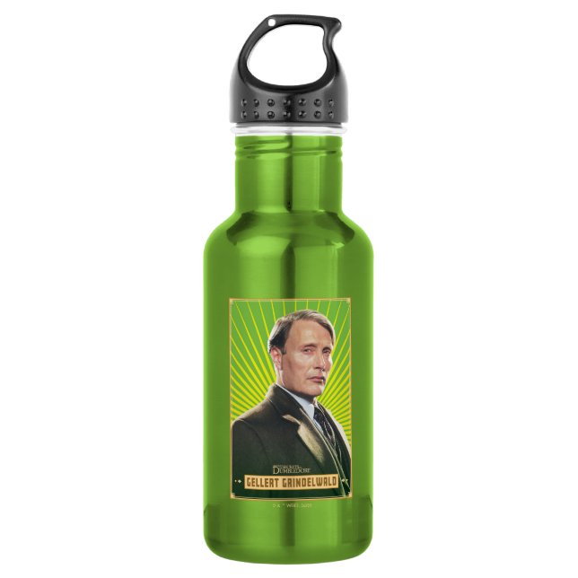Gellert Grindelwald Character Graphic Edelstahlflasche (Vorderseite)
