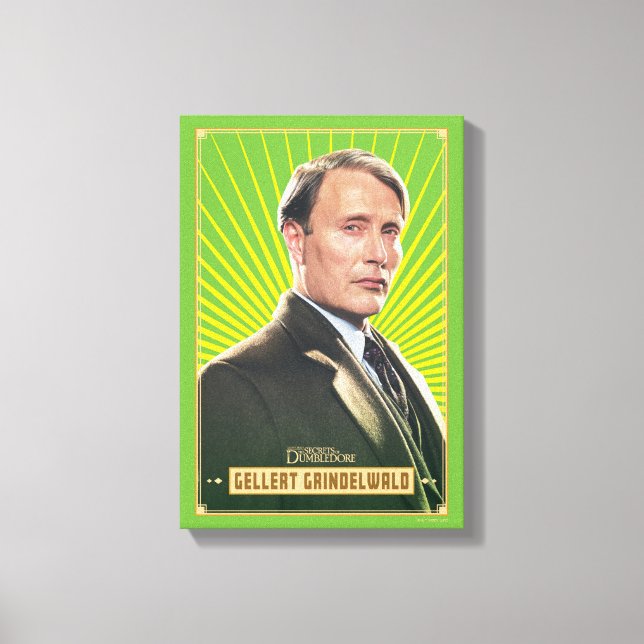 Gellert Grindelwald Character Graphic Leinwanddruck (Vorderseite)