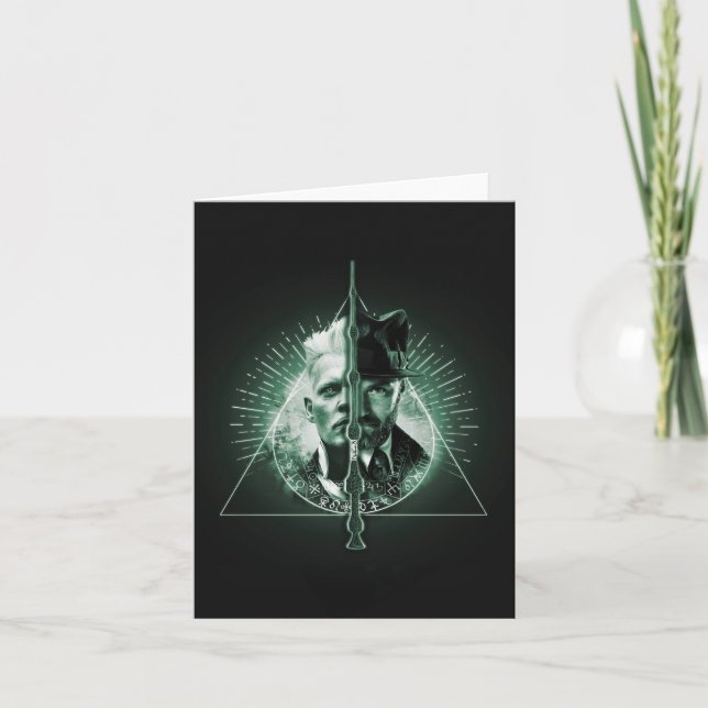 GELLERT GRINDELWALD™ Versus Dumbledor Karte (Vorderseite)