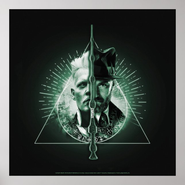 GELLERT GRINDELWALD™ Versus Dumbledor Poster (Vorne)