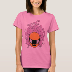 Gelockte Dame Rider Long Sleeve T-Shirt