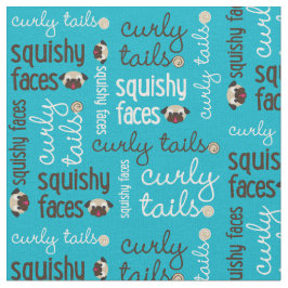 Gelockte Schwanz-Squishy Gesichts-Gewebe Stoff