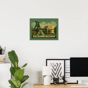 Gelsenkirchen Deutschland Stadt Kunst Poster