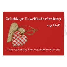 Gelukkige Huweliksherdenking mein Leben!