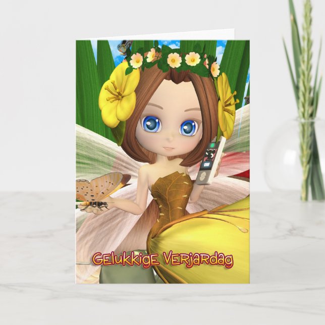 Gelukkige Verjaardag - Flamen - niederländischer Karte (Vorderseite)